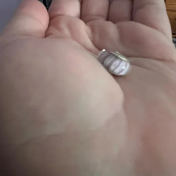 White and purple Pandora Charm - Picture 2 of 3